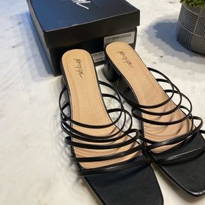 Strap Out of It Faux Leather Mules